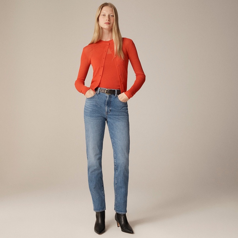 NWT J. Crew Slim-straight jean Sz 27 Missing Button but included